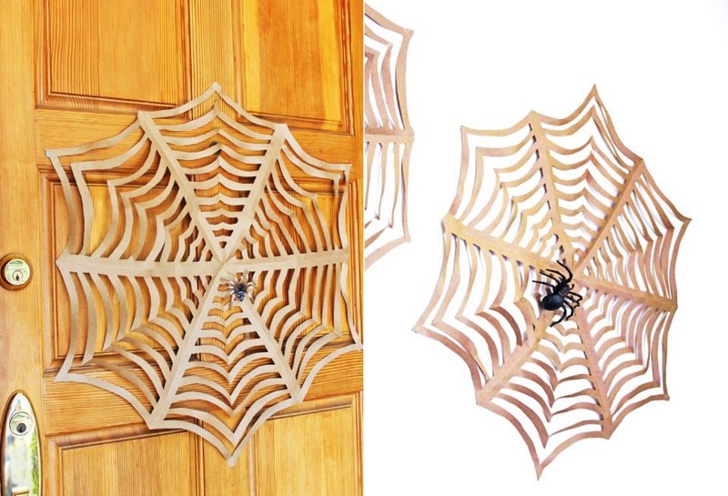 pliage-découpage-papier-faire-toile-araignée-Halloween