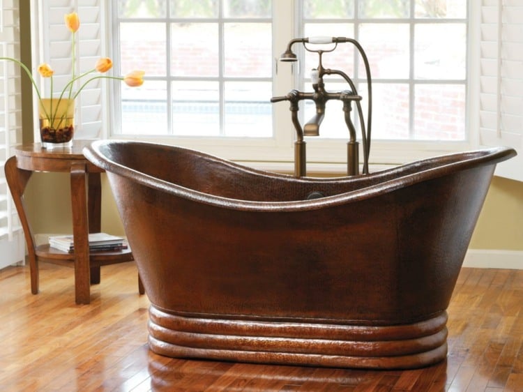robinet baignoire rétro baignoire ancienne aspect cuivre