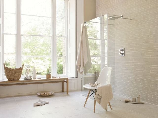 salle de bains paroi douche fixe haise design déco scandinave