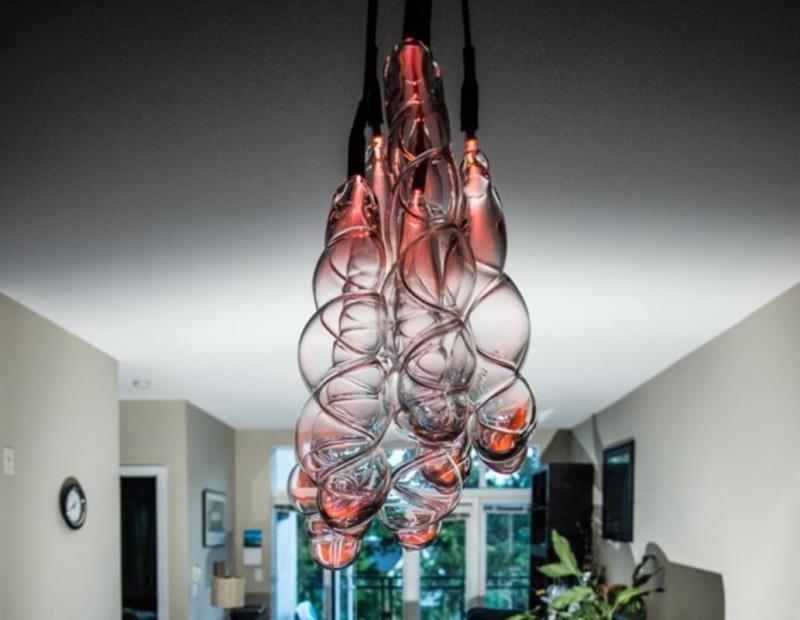 suspension-verre-souffle-filigrane-forme-spirale-sasamat-creative-studio suspension verre soufflé