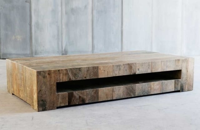 table-basse-bois-massif-design-rustique-rangement-BUNKER table basse en bois massif