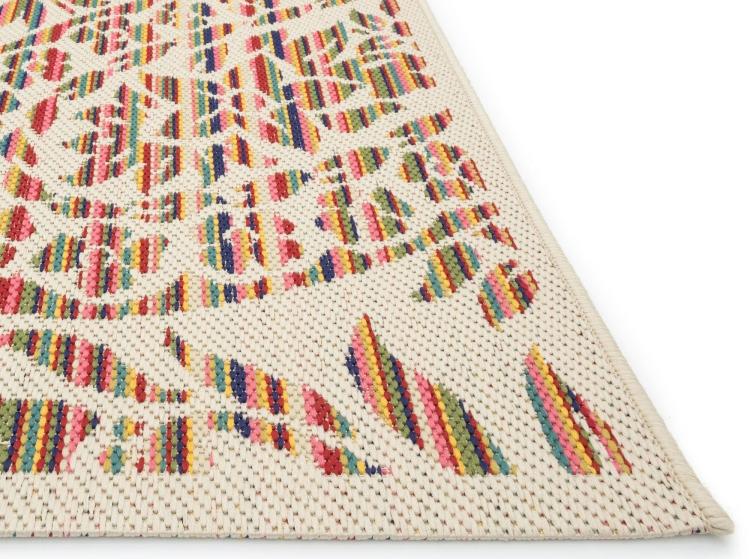 tapis d'extérieur design exotique motifs multicolores
