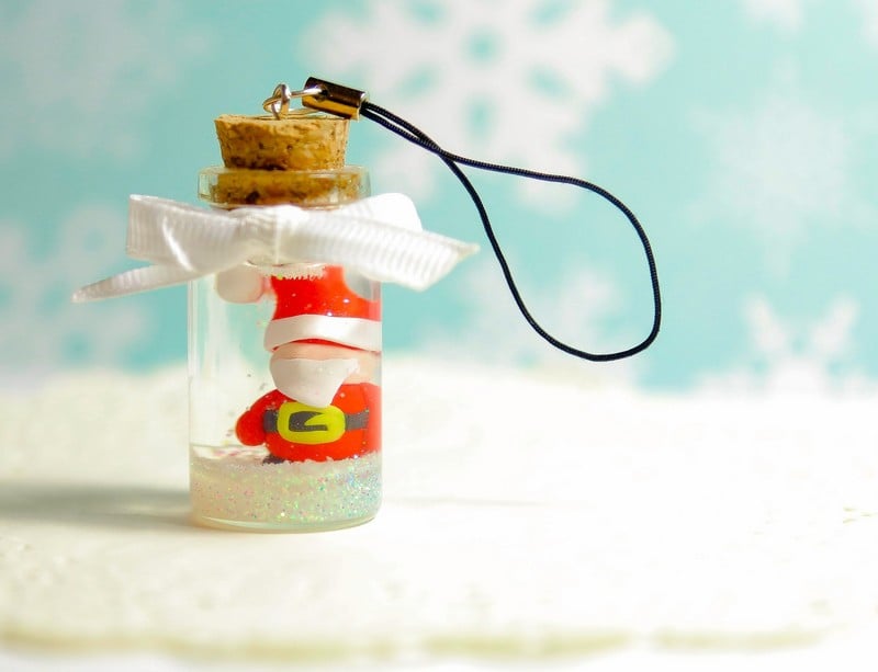 boule-neige-faite-maison-décoration-figurine-Père-Noël