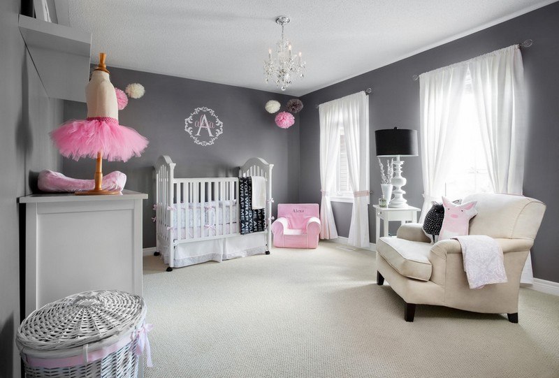 Chambre bébé fille: 50 idées de déco et aménagement! Peinture chambre enfant fille et garcon