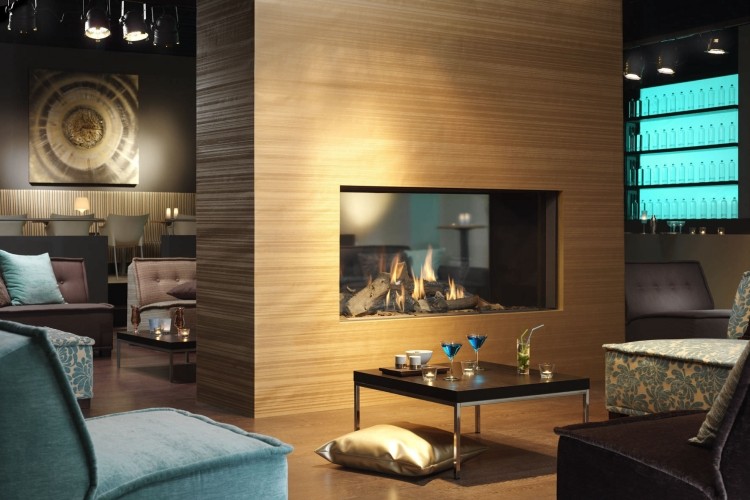 Cheminée design élégant en 48 idées exquises pour vous! Cheminée désign Insert