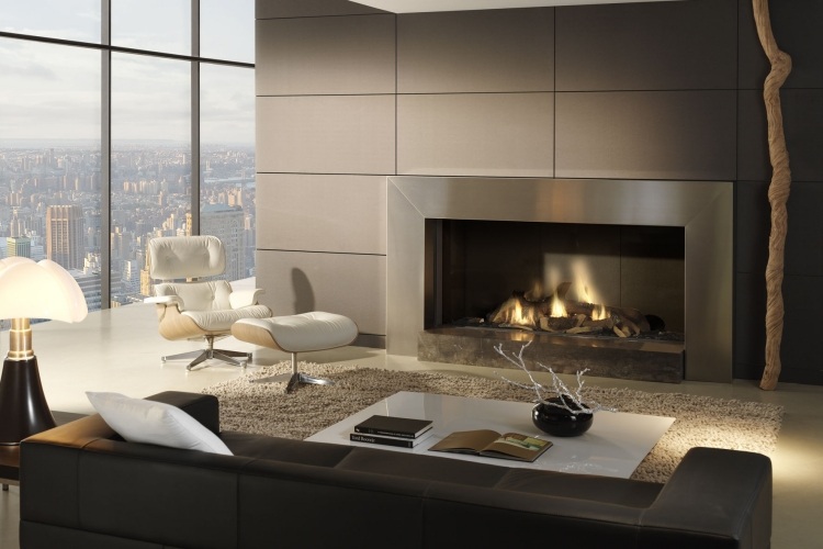 Cheminée design élégant en 48 idées exquises pour vous!