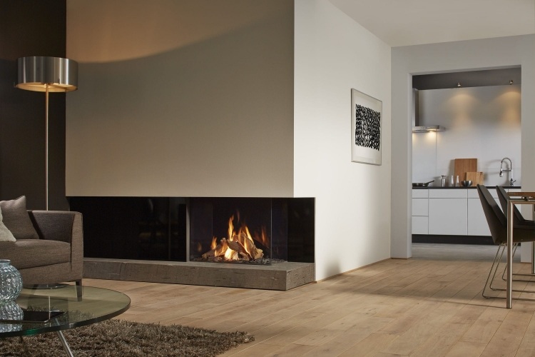 Cheminée design élégant en 48 idées exquises pour vous! Cheminée désign Insert