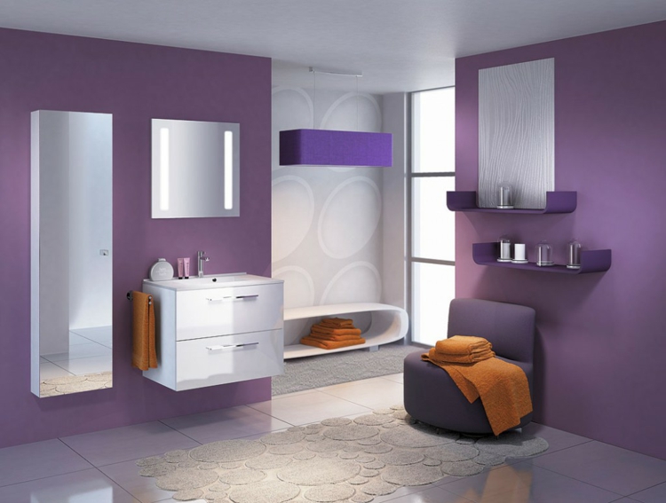 couleur-salle-bains-lilas-meubles-blanc-lilas-style-minimaliste