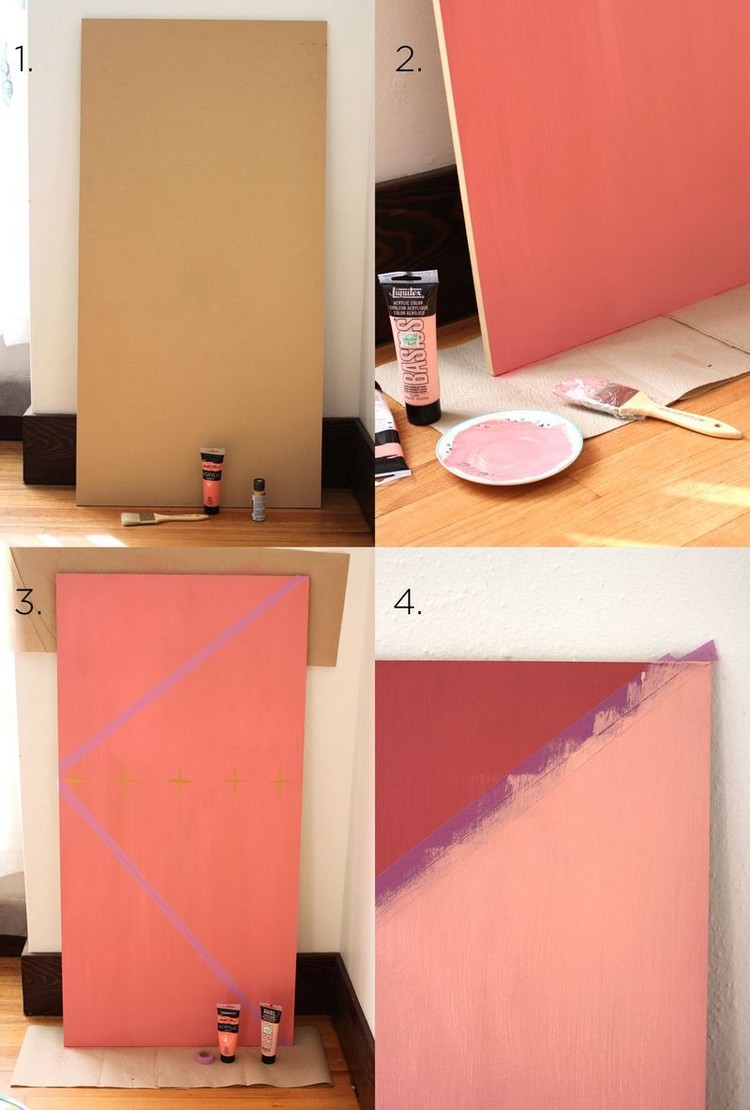 deco-chambre-ado-fille-mur-motivation-DIY-panneau-mdf-peinture-rose