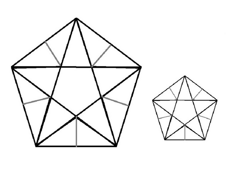 deco-fenetre-Noel-etoile-modèle-pentagone-redessiner-plier