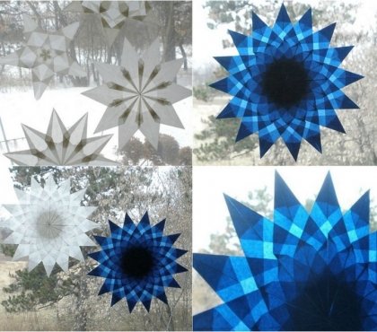 deco-fenetre-Noel-etoile-multibranche-bleu-blanc-motifs-magnifiques