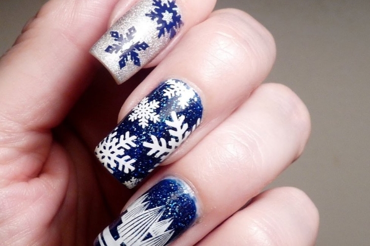 Déco ongles Noël et nouvel an - 50 idées d'ongles pour Noël et les fêtes