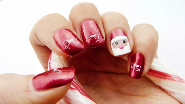 Déco ongles Noël et nouvel an - 50 idées d'ongles pour Noël et les fêtes