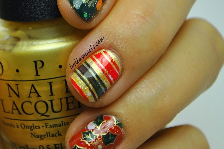 Déco ongles Noël et nouvel an - 50 idées d'ongles pour Noël et les fêtes