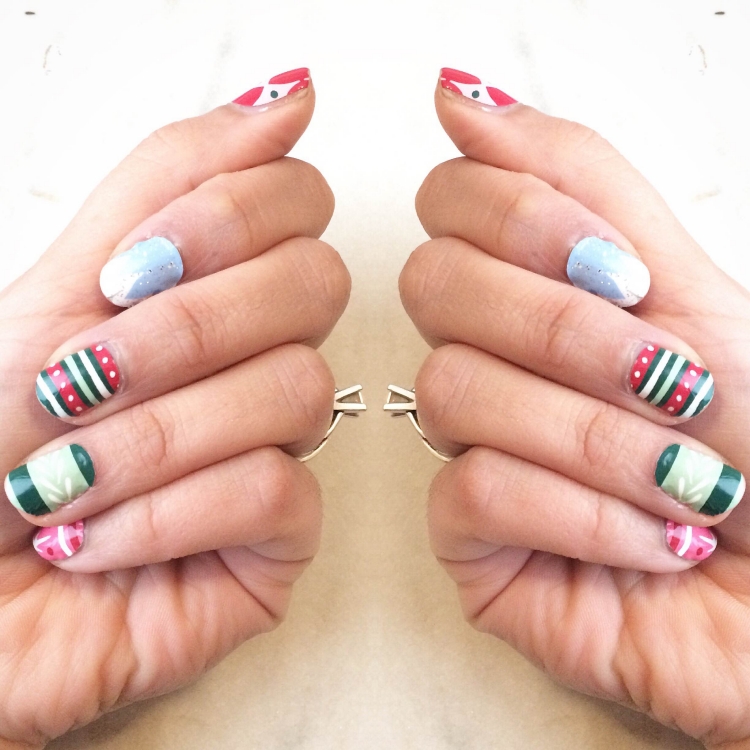 deco-ongles-noel-nouvel-an-rayures