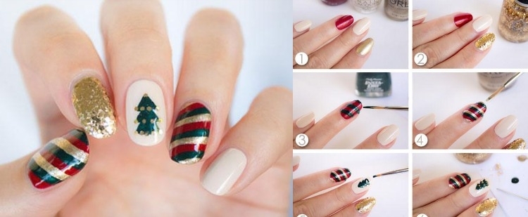 Déco ongles Noël et nouvel an - 50 idées d'ongles pour Noël et les fêtes
