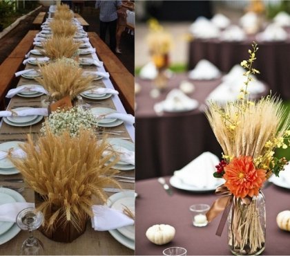 decor-table-automne-epis-ble-bouquets-epis-ble-feuilles-automne-fleurs-orange