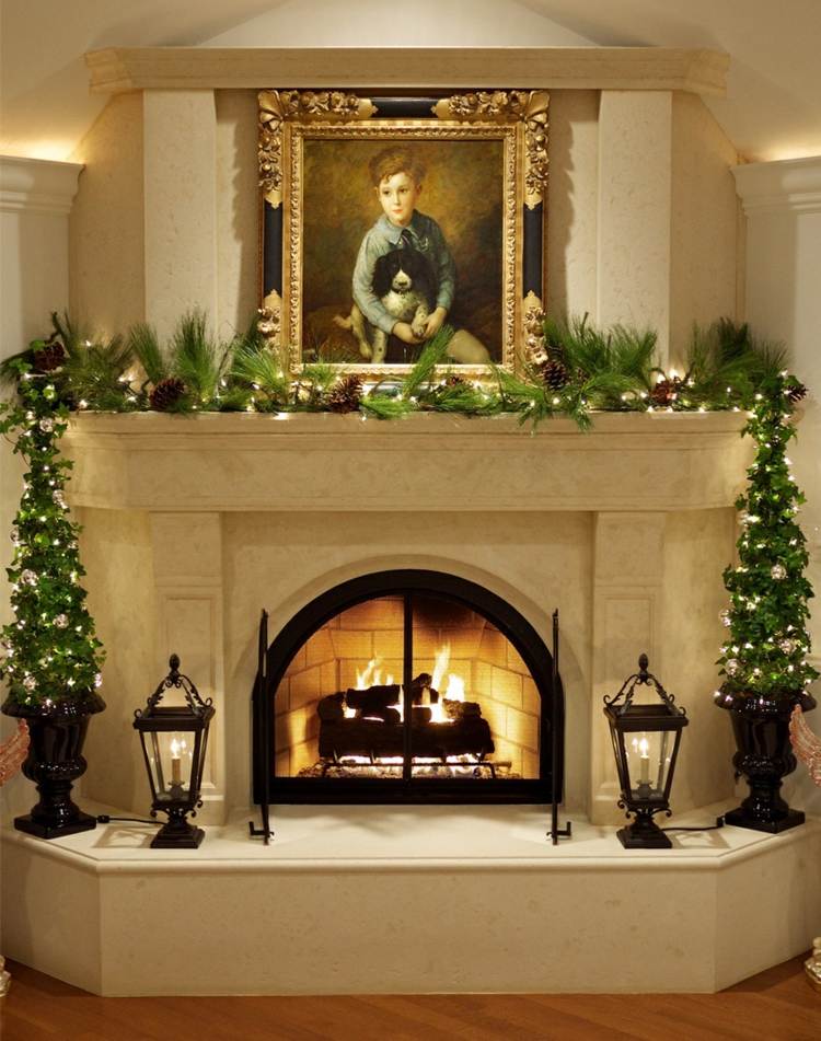 Décoration de noël: 50 idées cool pour votre intérieur Cheminée décor Vieille