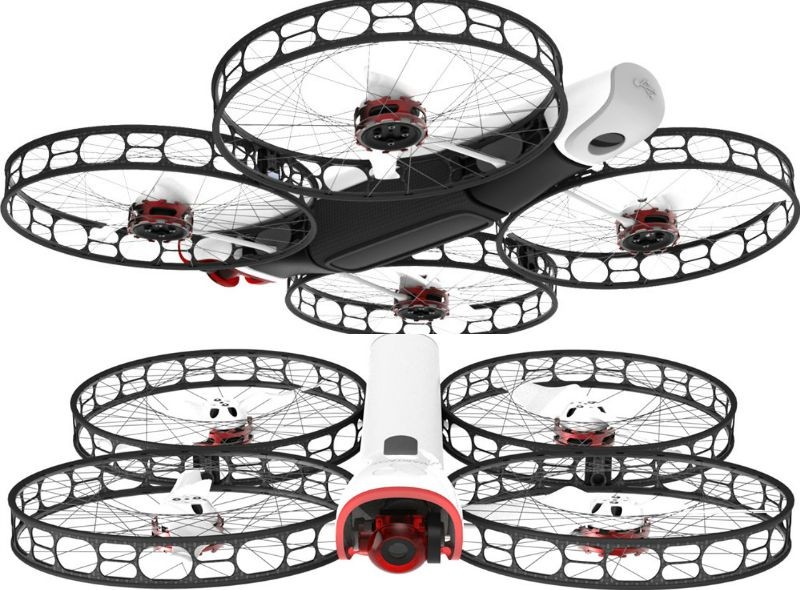 drone-avec-camera-compacte-forme-ronde