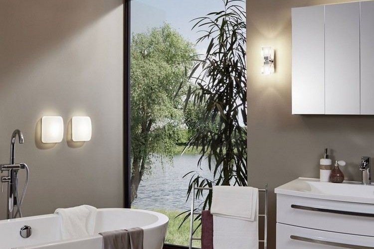 Luminaire salle de bains et aménagement en 53 idées cool!