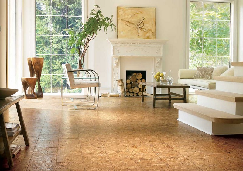 maison-champêtre-chic-revêtement-sol-liège-Real-Cork-floors