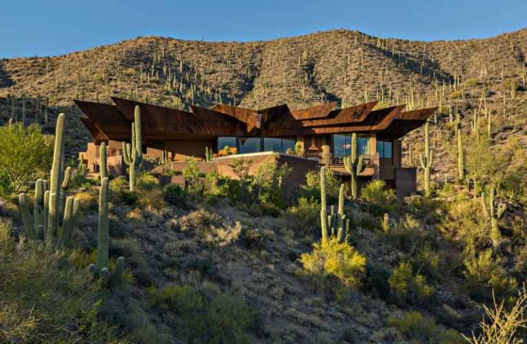 maison-desert-toit-design-nid-entouree-cactus