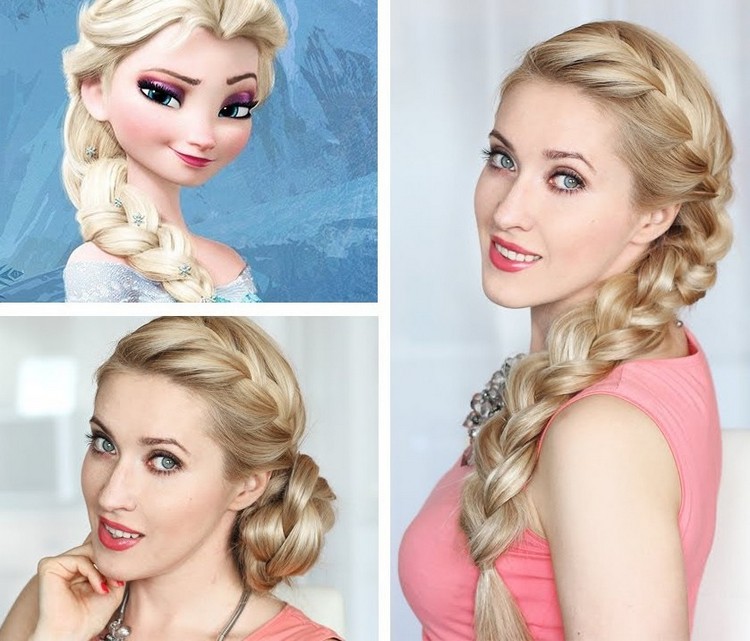 maquillage-Halloween-coiffure-tresse-princesse-Elsa