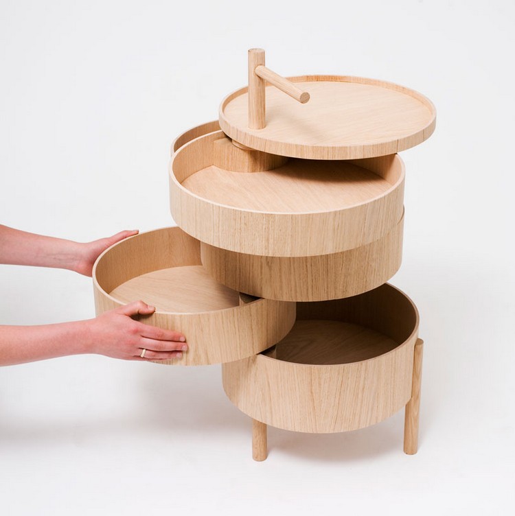 meuble-bambou design table appoint rangement Tomas Alonso Mushiki