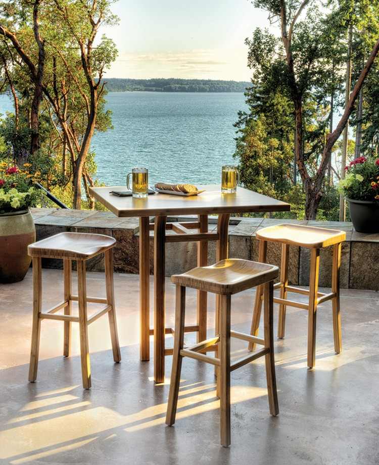 meuble-bambou-design-table-haute-tabourets-Greenington-Tulip