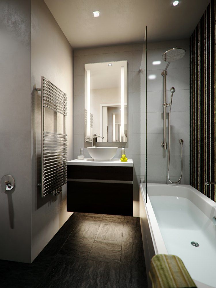 Meuble vasque salle de bain petit espace en 55 idées supers Meuble pour vasque à poser