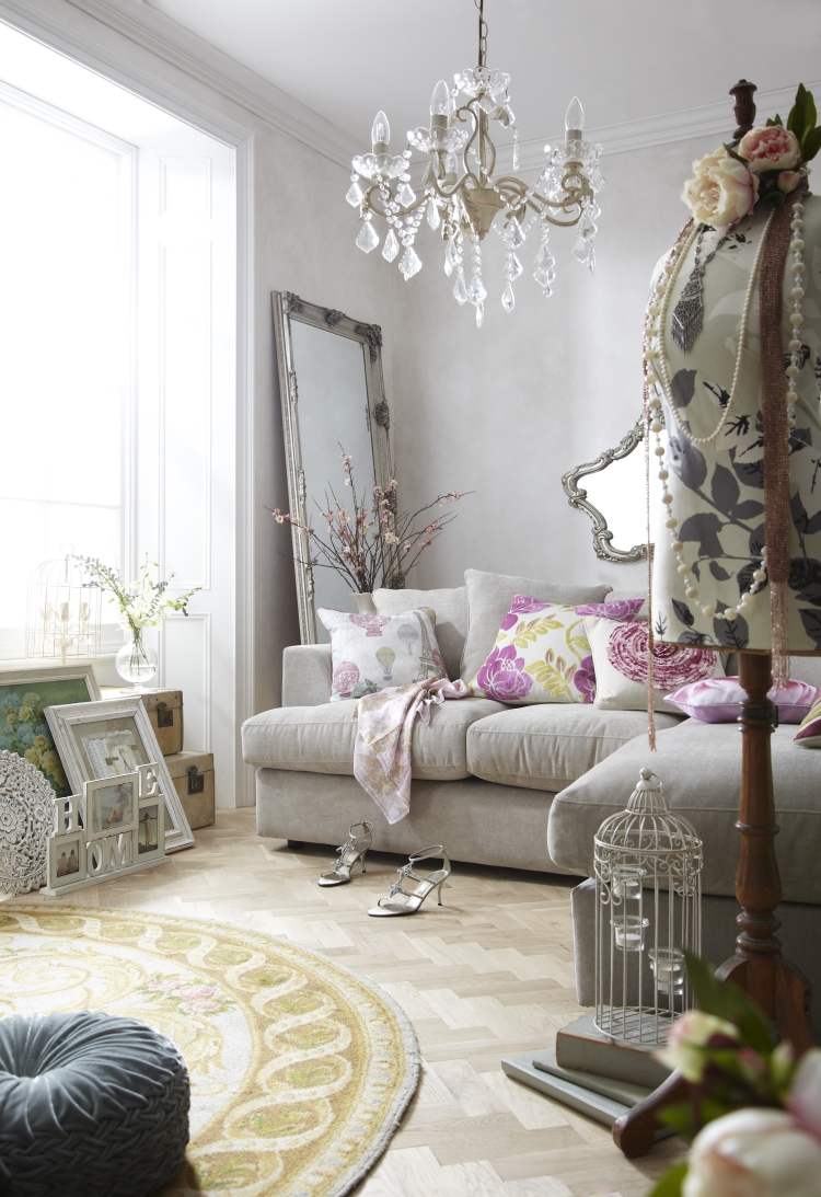 Déco et meubles shabby chic dans le salon – 55 idées vintage