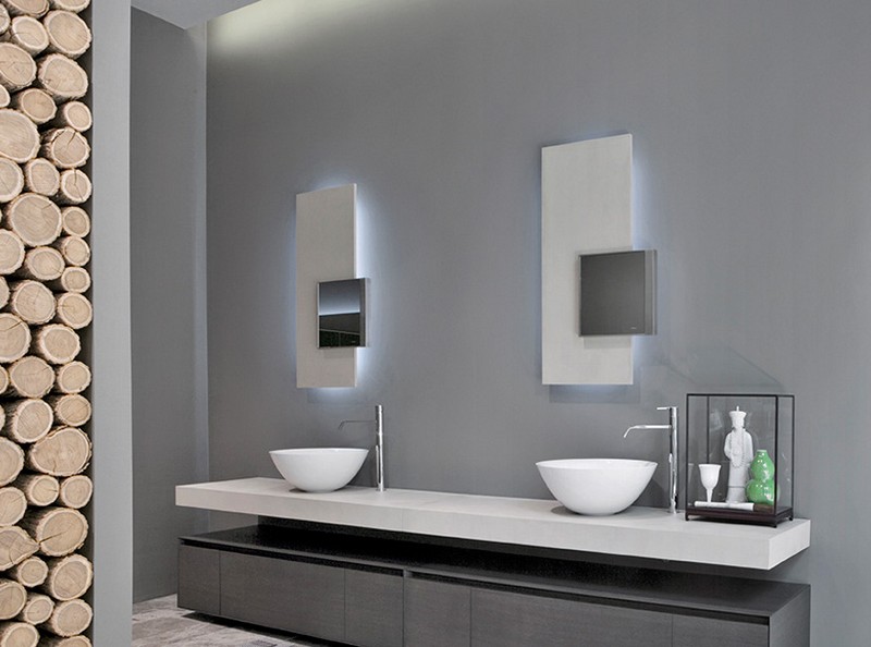 miroir-salle-bain lumineux éclairage indirect vasques poser bols
