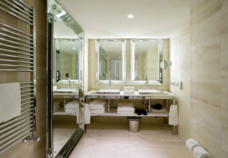 mobilier-design salle de bains miroirs bords biseautés