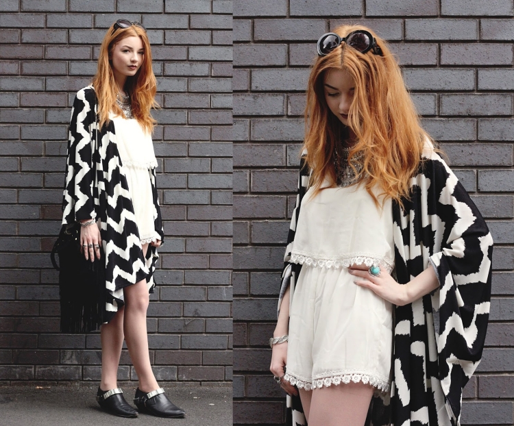mode-boheme-chic-combinaison-blanc-kimono-noir-blanc-bottines-cuir-noir-sac-franges