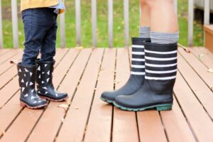 mode maman petite fille bottes caoutchouc fantaisie DIY