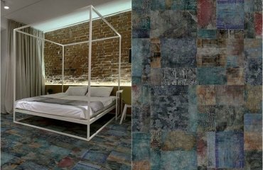 moquette chambre- art abstrait patchwork polyester J2 05 Yoyo