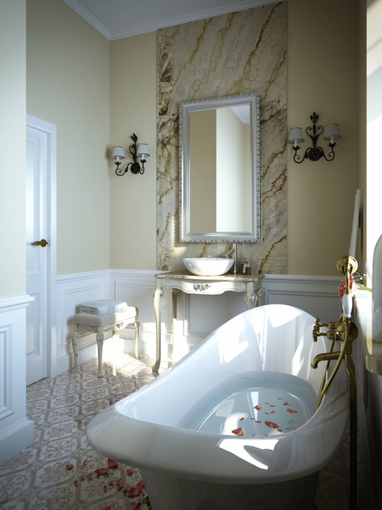 petite-salle-de-bains-baignoire-ovale-vasque-miroir