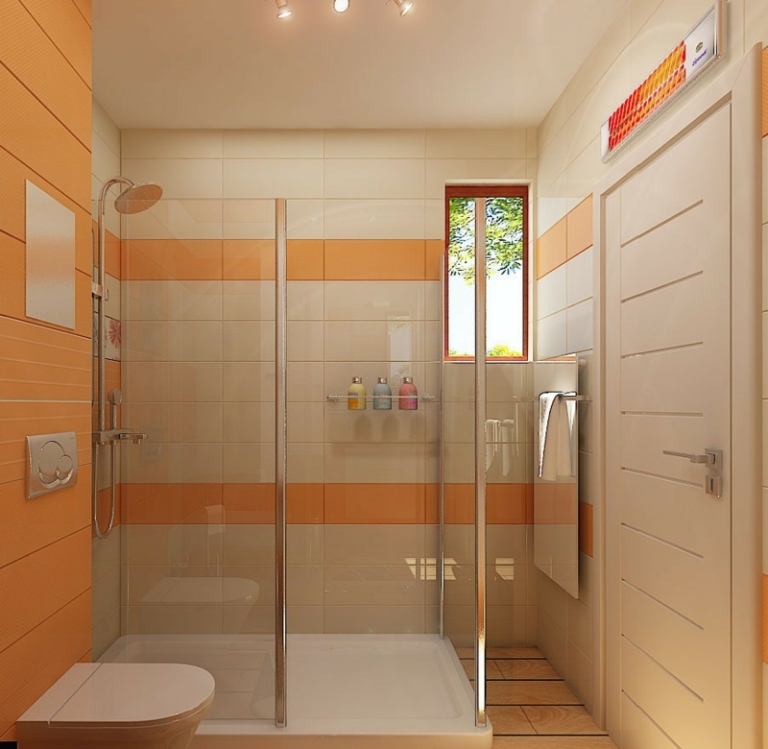 petite-salle-de-bains-douche-toilettes-revetement-mural-eclairage-interieur