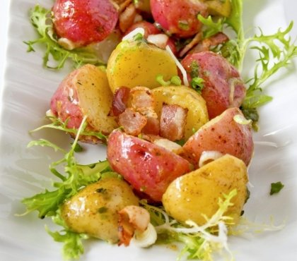 ecette-repas-de-noel-vegetarien-vignaigrette-a-la-moutarde-pomme-de-terre-salade-verte