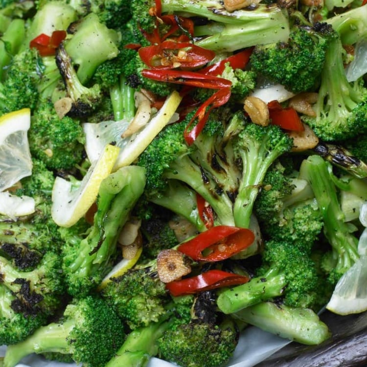 recette-végétarienne automnale santé brocoli poivron rouge
