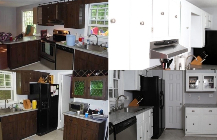renovation-cuisine-armoire-peinture-blanche-hotte-aspirante-avant-apres-photo