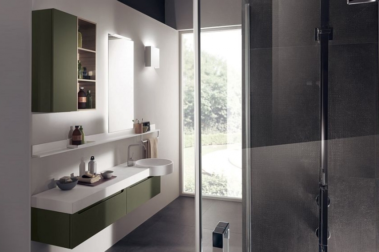 Salle de bain italienne- 3 designs exquis par Scavolini