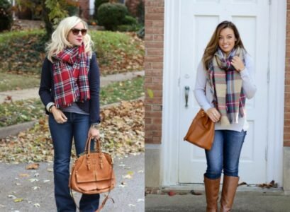 tenue-automne-foulard-sacs-botte-marron