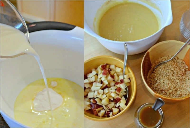 verrine sucrée-automnale pudding vanille pommes noix