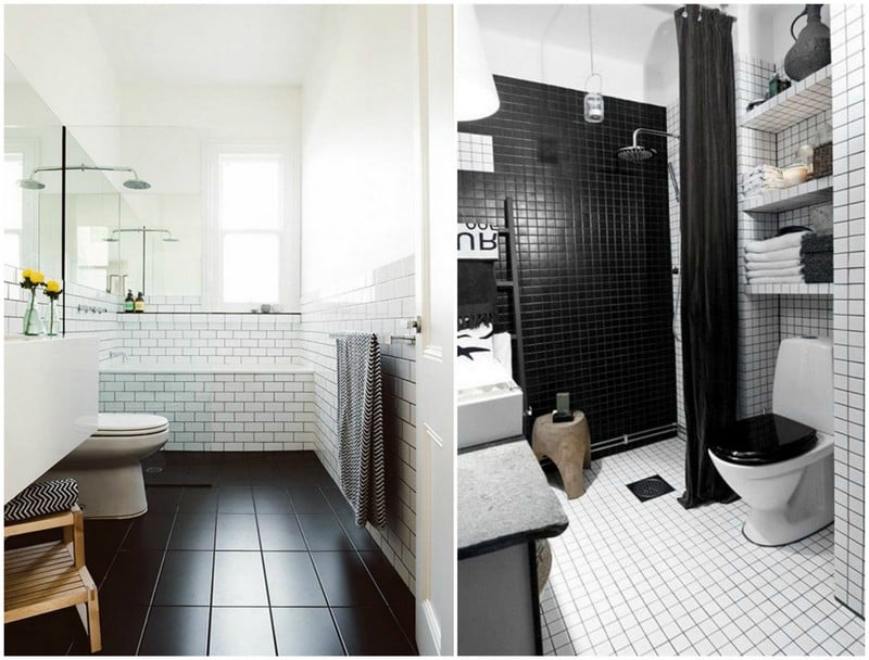 carrelage-salle-bain-noir-blanc-carrelage-metro-carreaux-noirs-mosaique-noir-blanc