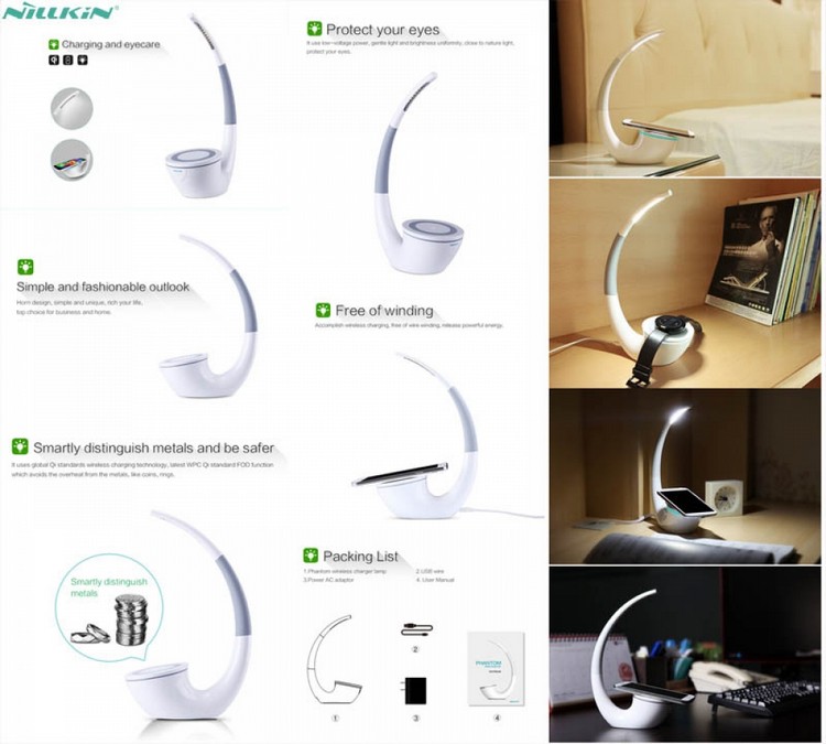 chargement-sans-fil-lampe-protection-intelligente-metaux-nillkin-qi