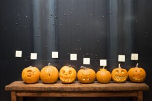 citrouille d'Halloween motifs-visages