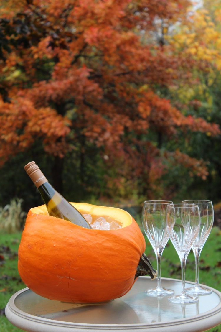 citrouille-Halloween-seau-champagne