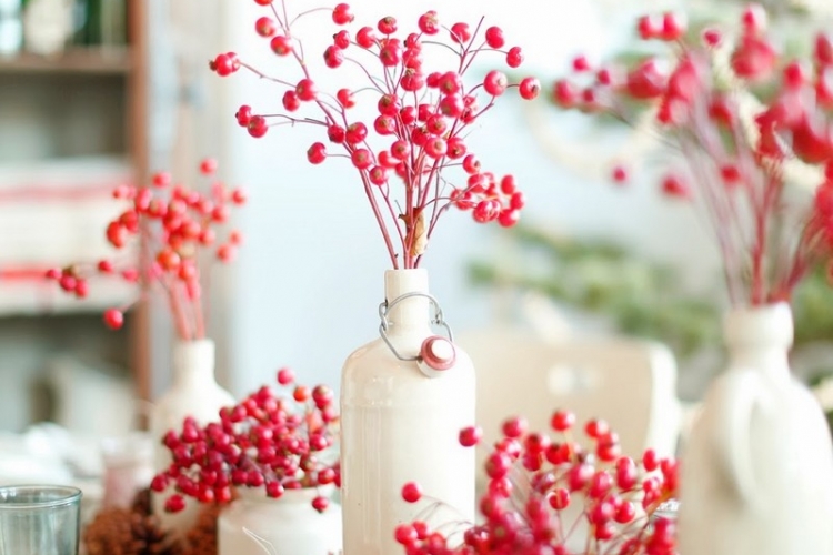 Déco table Noël rouge et blanc -50 idées de déco moderne et traditionnelle