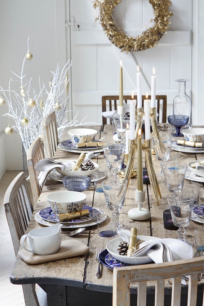 déco-table-Noel-argent-or-blanc-bleu-marine-style-champêtre-chic